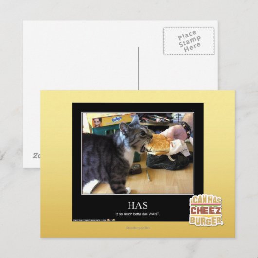 hat postkarte (Vorne/Hinten)