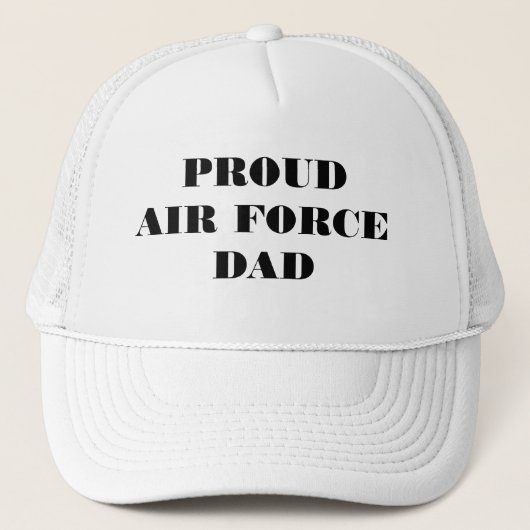 Hat Proud Air Force Vater Truckerkappe (Vorderseite)