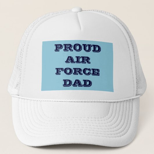 Hat Proud Air Force Vater Truckerkappe (Vorderseite)