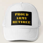Hat Proud Army Retiree Truckerkappe (Vorderseite)