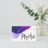 *~* hat psychisches lila MediumWatercolor in der Visitenkarte (Stehend Vorderseite)