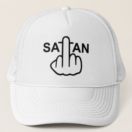 Hat Satan Drehte Truckerkappe (Vorderseite)