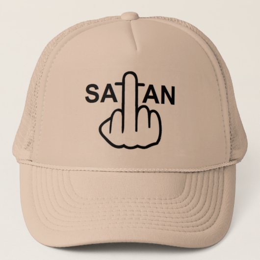 Hat Satan Drehte Truckerkappe (Vorderseite)