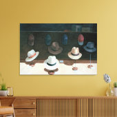 Hat Shop 1990 Leinwanddruck (Insitu (Wohnzimmer))