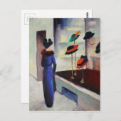 Hat Shop - August Macke Postkarte (Vorne/Hinten)
