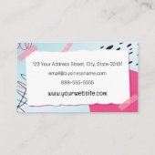 Hat Shop für Frauen Visitenkarte (Rückseite)