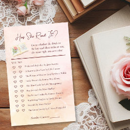 Hat sie es gelesen? Book Lover's Brautparty Game