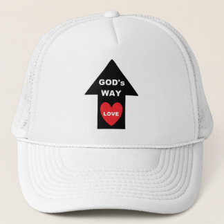 Hat Silver Gods Way Liebe Arrow Heart Truckerkappe