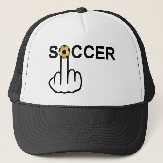 Hat Soccer Gedreht Truckerkappe (Vorderseite)