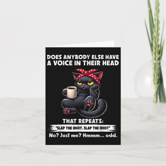 Hat sonst jemand eine Stimme in seinem Kopf, die Karte (Vorderseite)