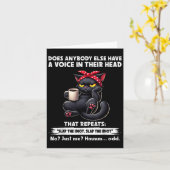 Hat sonst jemand eine Stimme in seinem Kopf, die Karte (Gelbe Blume)