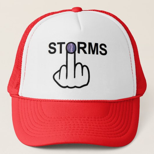 Hat Storms Gedreht Truckerkappe (Vorderseite)
