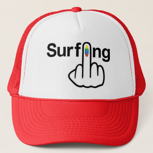 Hat Surfing Gedreht Truckerkappe (Vorderseite)