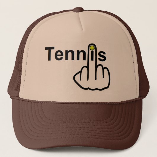 Hat Tennis Dreh Truckerkappe (Vorderseite)