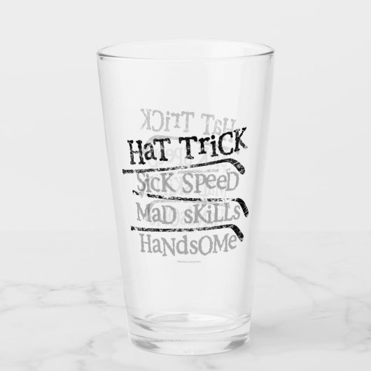 Hat Trick (Hockey) Glas (Vorderseite)