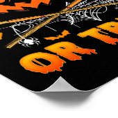Hat Trick oder Treat Fun Eishockey Halloween Costu Poster (Ecke)