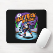 Hat Trick oder Treat Lustiger Eishockey-Geist Hall Mousepad (Mit Mouse)