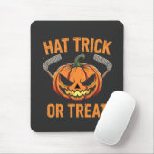 Hat Trick oder Treat Spooky Halloween Eishockey Mousepad (Mit Mouse)