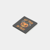 Hat Trick oder Treat Spooky Halloween Eishockey Post-it Klebezettel (angewinkelt)