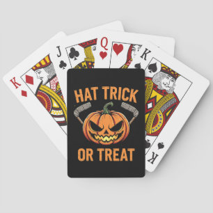 Hat Trick oder Treat Spooky Halloween Eishockey Spielkarten