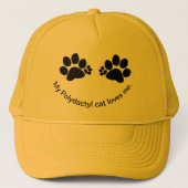 Hat, Trucker - Polydactylpaw-Prints Truckerkappe (Vorderseite)