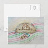 Hat und Maracas-Illustration Postkarte (Vorne/Hinten)