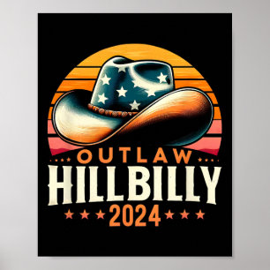 Hat US-Wahltag Vintage Gesetzlosigkeit Hillbilly 2 Poster