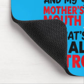Hat Vaters Temperament Und Mutters Mund Deshalb Mousepad (Ecke)