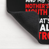 Hat Vaters Temperament Und Mutters Mund Deshalb Mousepad (Ecke)