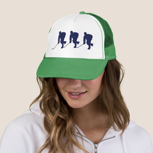 Hat versucht grün und blau truckerkappe (Beispiel)