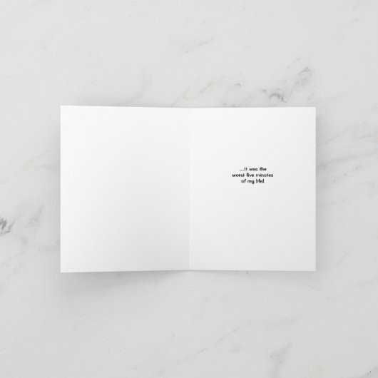 Hat versucht, normal zu sein, sobald geklappte Gru Karte (Innenseite)