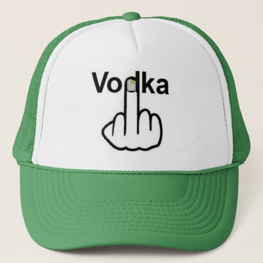 Hat Vodka Gedreht Truckerkappe (Vorderseite)
