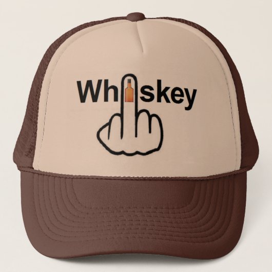 Hat Whiskey Gedreht Truckerkappe (Vorderseite)
