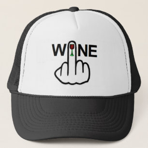 Hat Wine Gedreht Truckerkappe