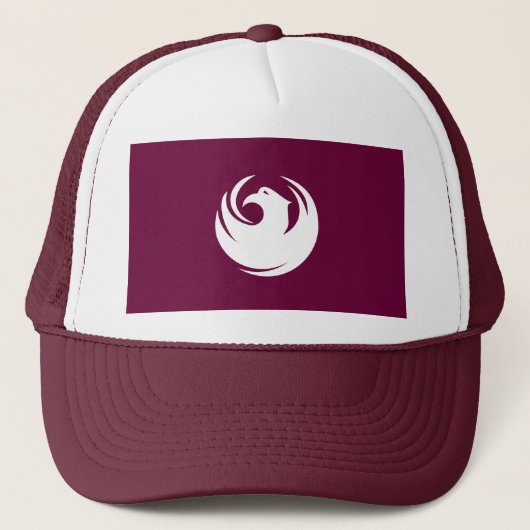 Hat with Flag of Phoenix, Arizona Truckerkappe (Vorderseite)