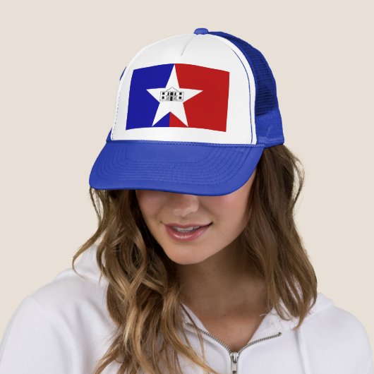 Hat with Flag of San Antonio, Texas, USA Truckerkappe (Beispiel)