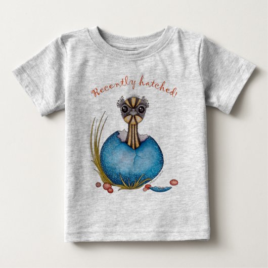 'Hatch' das Baby-Emu-Baby-Bekleidung Baby T-shirt (Vorderseite)