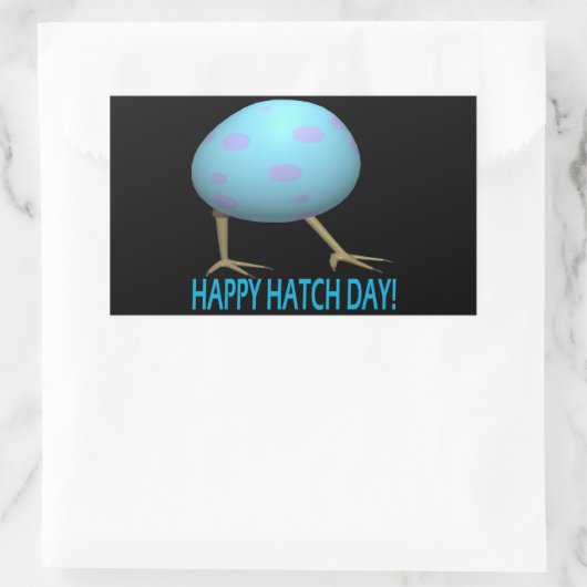 Hatch Day Rechteckiger Aufkleber (Tasche)