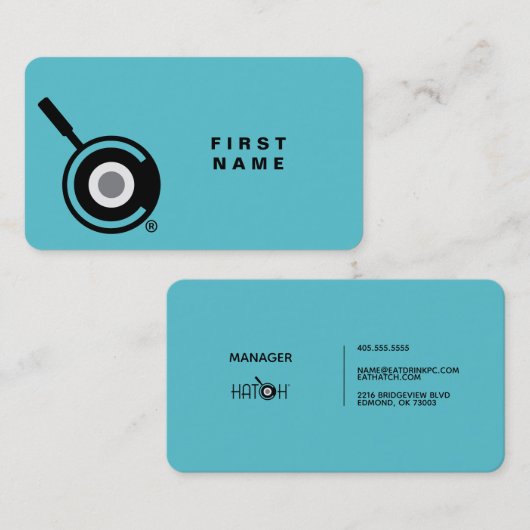 Hatch - Manager Visitenkarte (Vorne/Hinten)