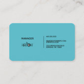 Hatch - Manager Visitenkarte (Rückseite)