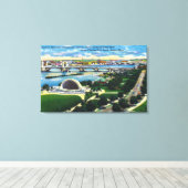 Hatch Memorial Band Muschel, Charles River Leinwanddruck (Insitu (Holzboden))