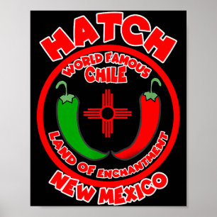 Hatch New Mexico weltberühmter Chile Land der Verz Poster