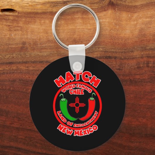 Hatch New Mexico World Famous Chile Land Of Enchan Schlüsselanhänger (Vorderseite)