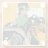 Hatcheck Girl Glasuntersetzer (Rückseite)