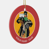 Hatcheck Girl Keramik Ornament (Rechts)