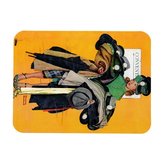 Hatcheck Girl Magnet (Horizontal)