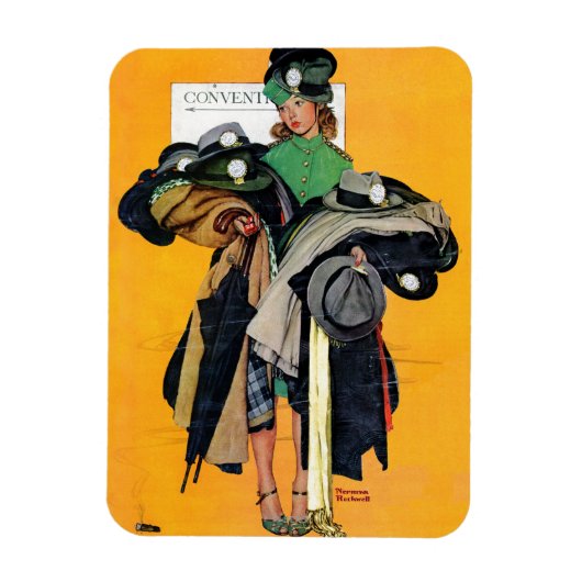 Hatcheck Girl Magnet (Vertikal)