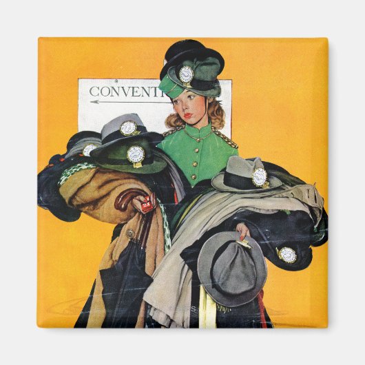 Hatcheck Girl Magnet (Vorne)