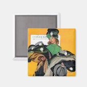 Hatcheck Girl Magnet (Vorderseite/Rückseite)