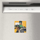 Hatcheck Girl Magnet (In Situ (Geschirrspüler))